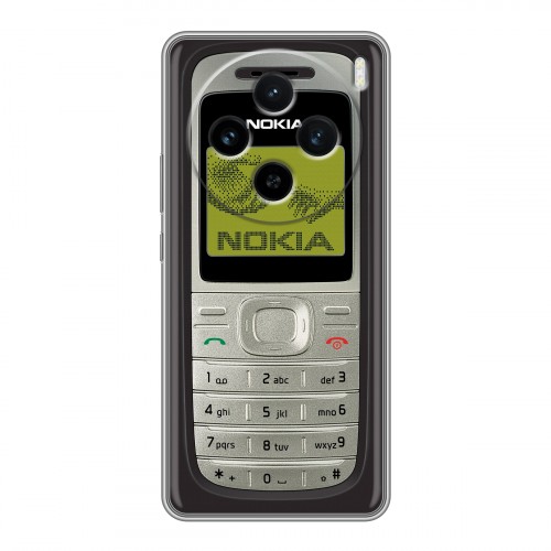 Дизайнерский силиконовый чехол для Vivo X100 Ретро Нокия