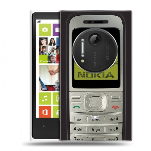 Дизайнерский силиконовый чехол для Nokia Lumia 1020 Ретро Нокия