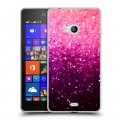 Дизайнерский пластиковый чехол для Microsoft Lumia 540 Блестки