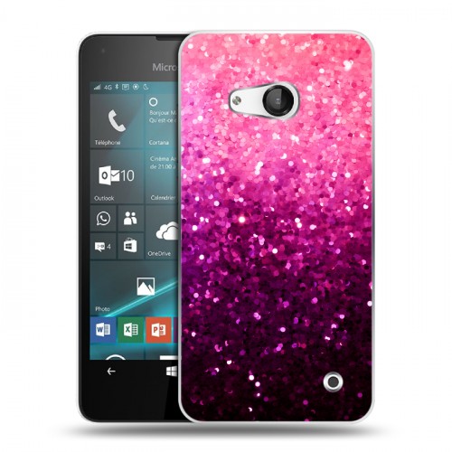 Дизайнерский пластиковый чехол для Microsoft Lumia 550 Блестки