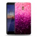 Дизайнерский силиконовый чехол для Nokia 2.1 Блестки