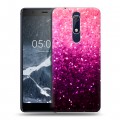 Дизайнерский пластиковый чехол для Nokia 5.1 Блестки