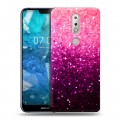 Дизайнерский пластиковый чехол для Nokia 7.1 Блестки
