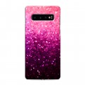 Дизайнерский силиконовый с усиленными углами чехол для Samsung Galaxy S10 Блестки