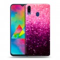 Дизайнерский пластиковый чехол для Samsung Galaxy M20 Блестки