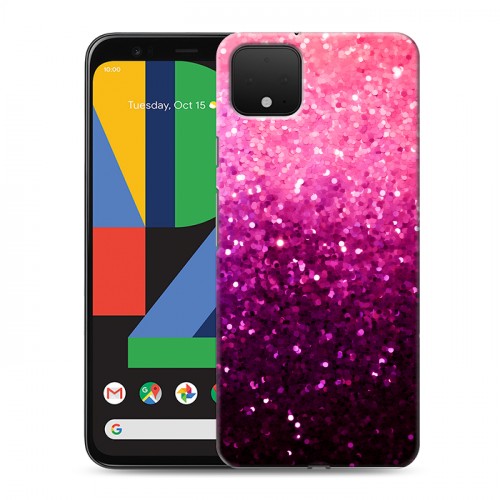 Дизайнерский пластиковый чехол для Google Pixel 4 Блестки