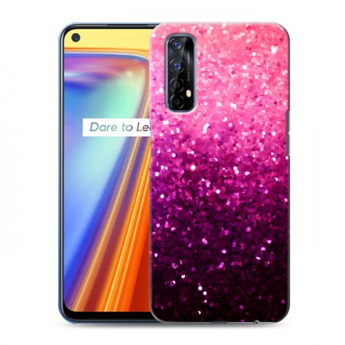 Дизайнерский силиконовый чехол для Realme 7 Блестки