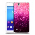 Дизайнерский пластиковый чехол для Sony Xperia C4 Блестки