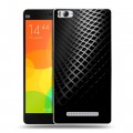 Дизайнерский пластиковый чехол для Xiaomi Mi4i Текстура металла