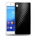 Дизайнерский пластиковый чехол для Sony Xperia Z3+ Текстура металла