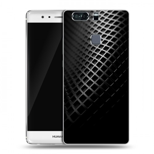 Дизайнерский пластиковый чехол для Huawei P9 Plus Текстура металла