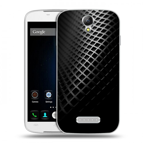 Дизайнерский силиконовый чехол для Doogee X6 Текстура металла