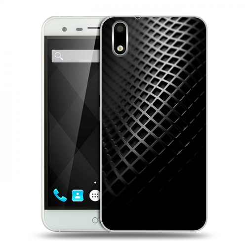 Дизайнерский пластиковый чехол для Ulefone Paris Текстура металла