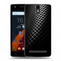 Дизайнерский силиконовый чехол для Wileyfox Storm Текстура металла