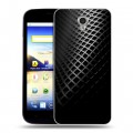 Дизайнерский пластиковый чехол для ZTE Blade A510 Текстура металла