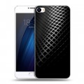 Дизайнерский пластиковый чехол для Meizu U20 Текстура металла