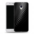 Дизайнерский пластиковый чехол для Meizu M5s Текстура металла