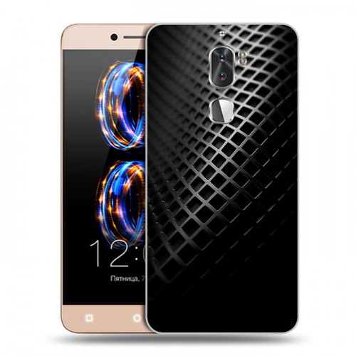 Дизайнерский пластиковый чехол для LeRee Le3 Текстура металла