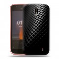 Дизайнерский пластиковый чехол для Nokia 1 Текстура металла