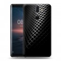 Дизайнерский силиконовый чехол для Nokia 8 Sirocco Текстура металла