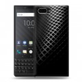 Дизайнерский пластиковый чехол для BlackBerry KEY2 Текстура металла