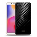 Дизайнерский пластиковый чехол для Xiaomi RedMi 6A Текстура металла