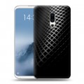 Дизайнерский пластиковый чехол для Meizu 16th Plus Текстура металла