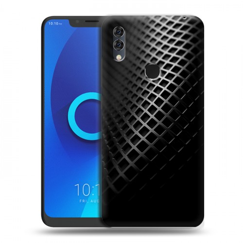 Дизайнерский силиконовый чехол для Alcatel 5V Текстура металла