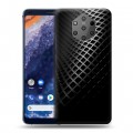 Дизайнерский пластиковый чехол для Nokia 9 PureView Текстура металла