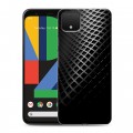 Дизайнерский пластиковый чехол для Google Pixel 4 Текстура металла