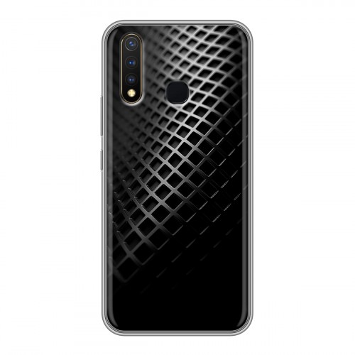 Дизайнерский силиконовый чехол для Vivo Y19 Текстура металла