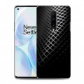 Дизайнерский пластиковый чехол для OnePlus 8 Текстура металла