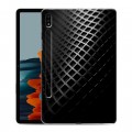 Дизайнерский силиконовый чехол для Samsung Galaxy Tab S7 Текстура металла