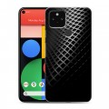 Дизайнерский пластиковый чехол для Google Pixel 5 Текстура металла