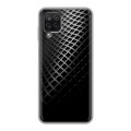 Дизайнерский силиконовый чехол для Samsung Galaxy A12 Текстура металла