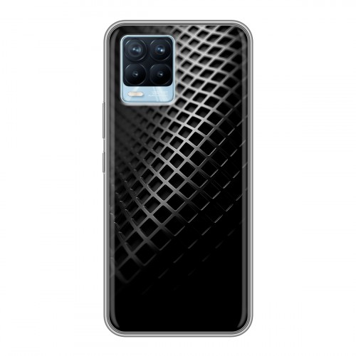 Дизайнерский силиконовый чехол для Realme 8 Текстура металла