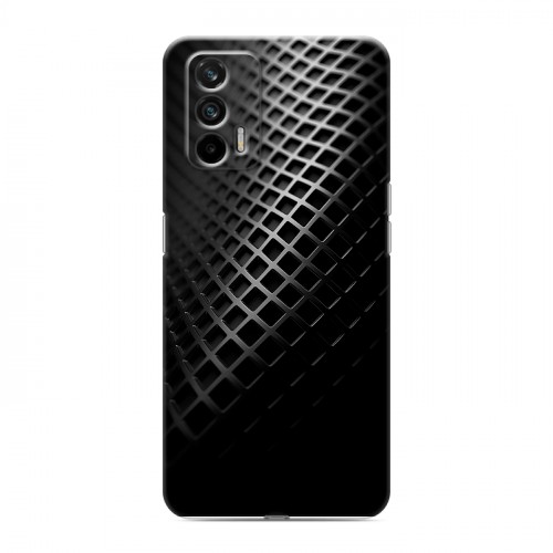 Дизайнерский силиконовый чехол для Realme GT Текстура металла