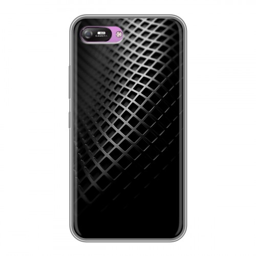 Дизайнерский силиконовый с усиленными углами чехол для Itel A25 Текстура металла