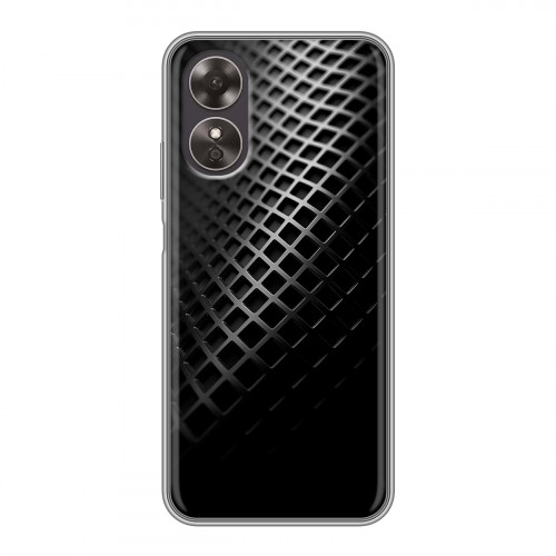 Дизайнерский силиконовый чехол для OPPO A17 Текстура металла