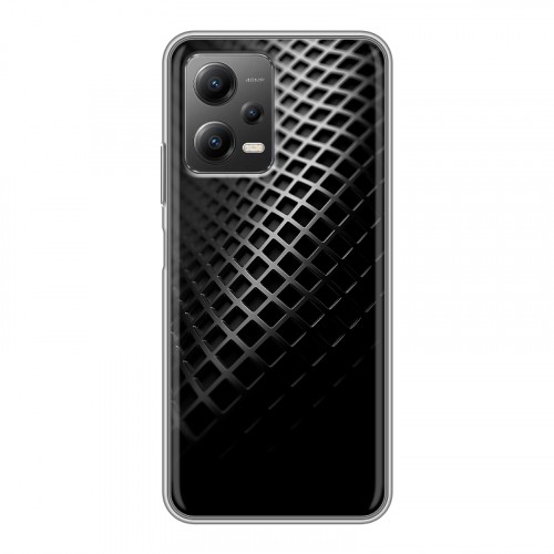 Дизайнерский силиконовый чехол для Xiaomi Poco X5 Текстура металла