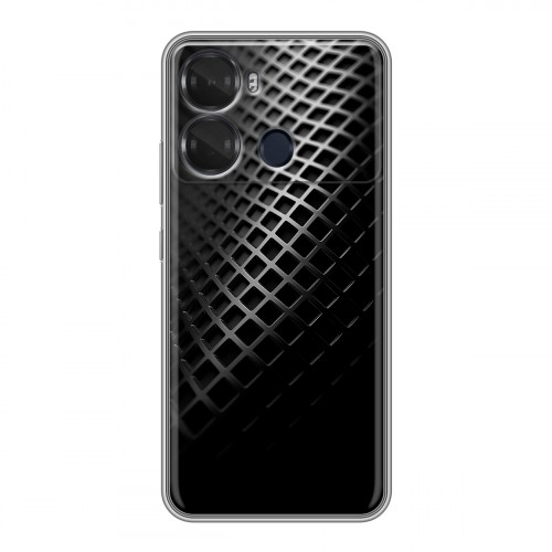 Дизайнерский силиконовый чехол для Itel P40 Текстура металла