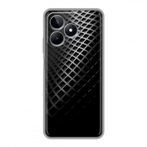 Дизайнерский пластиковый чехол для Realme C53 Текстура металла