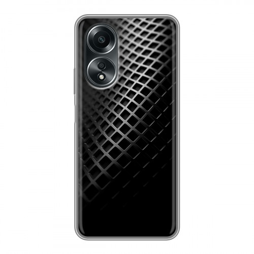 Дизайнерский силиконовый чехол для OPPO A58 4G Текстура металла