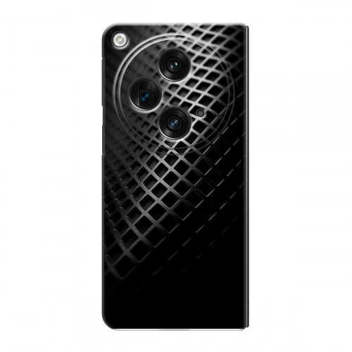 Дизайнерский пластиковый чехол для OPPO Find N3 Текстура металла