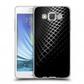 Дизайнерский пластиковый чехол для Samsung Galaxy A5 Текстура металла