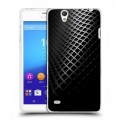 Дизайнерский пластиковый чехол для Sony Xperia C4 Текстура металла