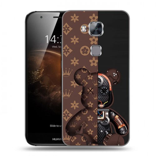 Дизайнерский пластиковый чехол для Huawei G8 Луи робот