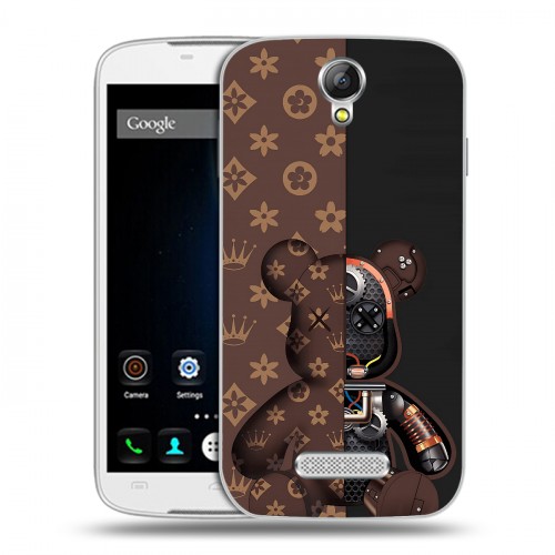 Дизайнерский силиконовый чехол для Doogee X6 Луи робот