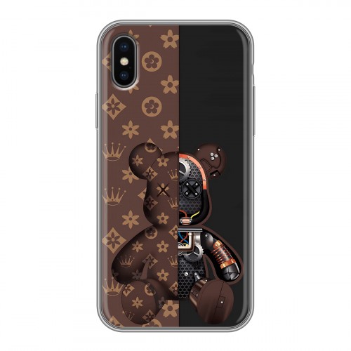 Дизайнерский силиконовый чехол для Iphone x10 Луи робот
