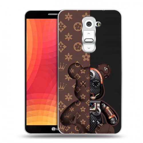 Дизайнерский пластиковый чехол для LG Optimus G2 Луи робот